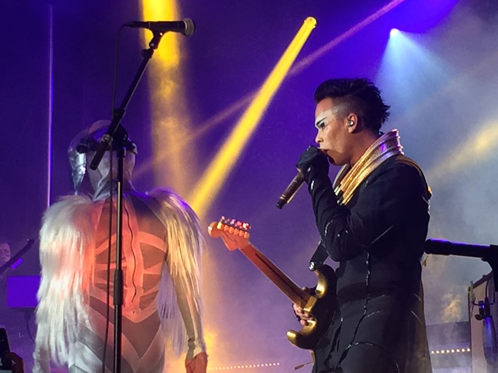 Empire of the Sun plays an Absolut party in Los Angeles. (Photo: Liz O.)